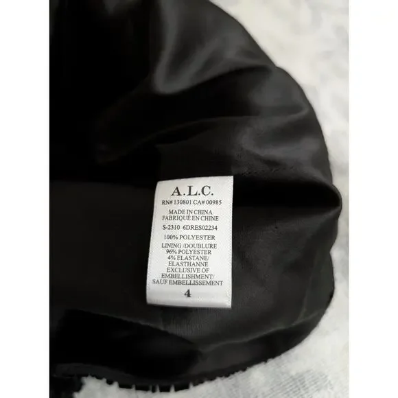A.L.C. Elsie Strapless Sequin Satin Mini Dress - Black - Picture 11 of 16